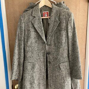 vintage  easy mondrian blazer pants suit tweet set made in italy size 42